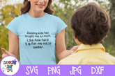 Raising Kids No Swearing SVG - Funny Mom SVG